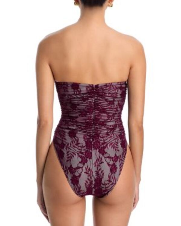 ノーマカマリ レディース 水着 上下セット Norma Kamali Slinky Marissa One Piece Swimsuit Plum Strech LaceWhite ホワイト