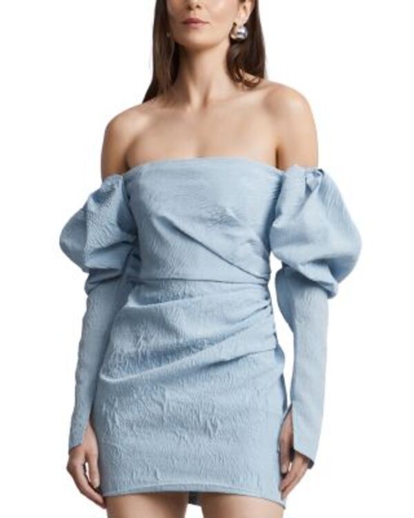 ビーシービージーマックスアズリア レディース トップス ワンピース BCBGMAXAZRIA Bianca Dress Powder Blue ブルー