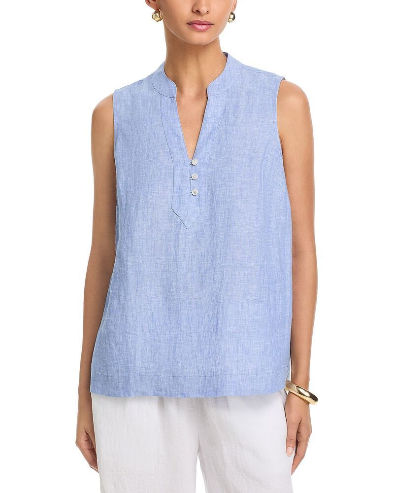 トッミーバハマ レディース トップス シャツ ノースリーブ Tommy Bahama Coastalina Sleeveless Popover Shirt French Blue ブルー