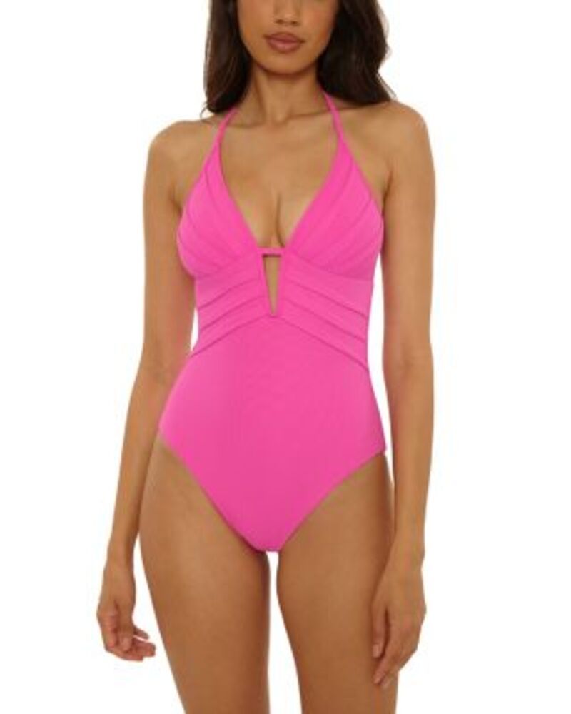 ベッカバイレベッカバーチュー レディース 水着 上下セット プリーツ BECCA by Rebecca Virtue Modern Edge Mira Pleated One Piece Swimsu