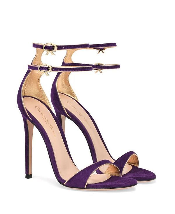 ジャンヴィト ロッシ レディース シューズ サンダル Gianvito Rossi Womens Victorine Sandals Purple Suede パープル
