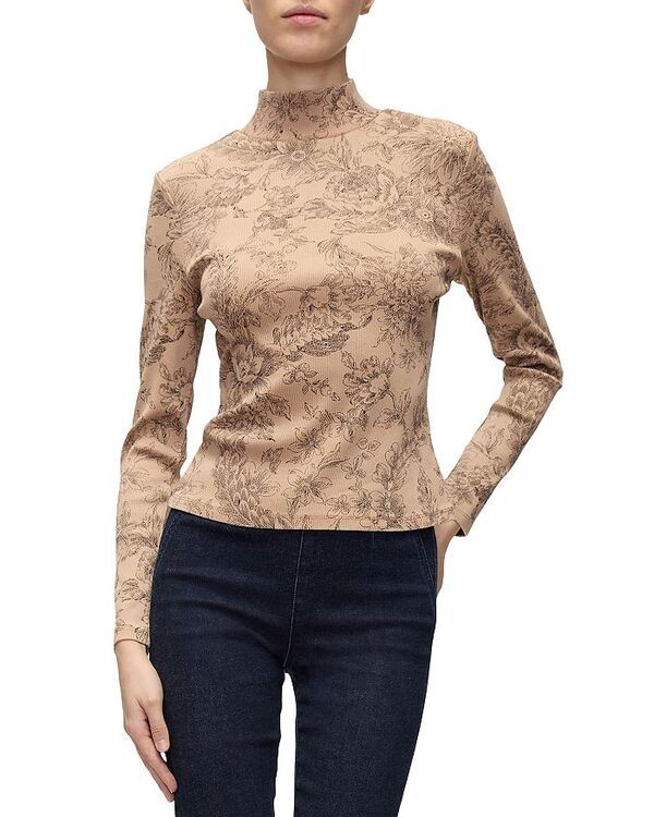 ヴェロニカ ベアード レディース トップス シャツ モックネック Veronica Beard Nate Mock Neck Top Lichen Black ブラック