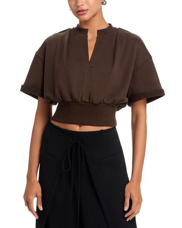 スリーワンフィリップリム レディース アウター パーカー・スウェット スウェット シャツ クロップド 31 Phillip Lim Short Sleeve Cropped Sweatshirt Da