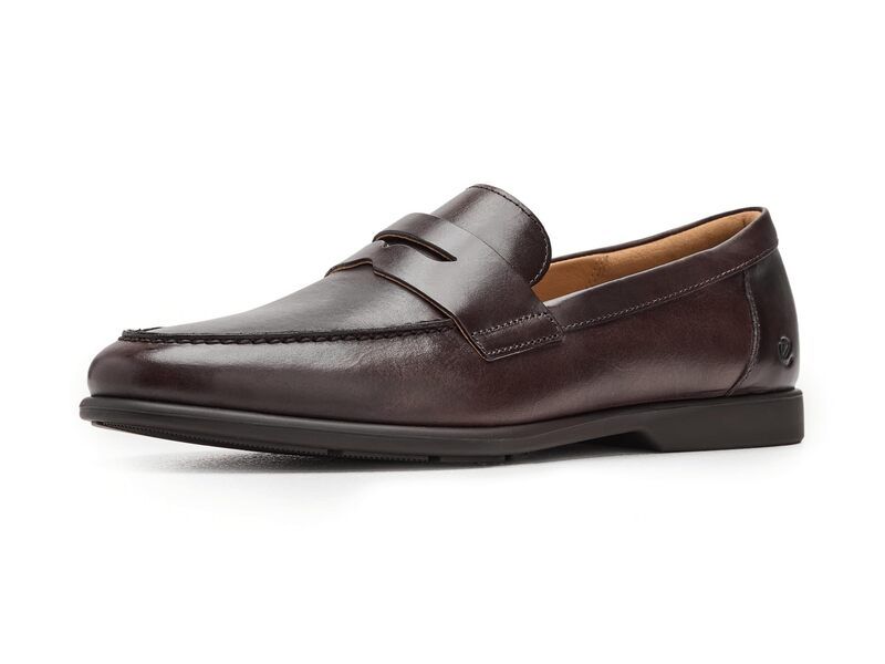 エコー メンズ シューズ スリッポン・ローファー ECCO Verona Classic Penny Loafer Mocha モカ
