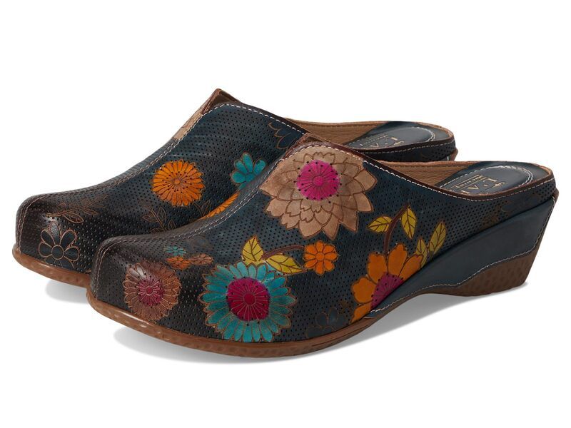 スプリングステップ レディース シューズ サンダル LArtiste by Spring Step Chienti Navy Multi ネイビー