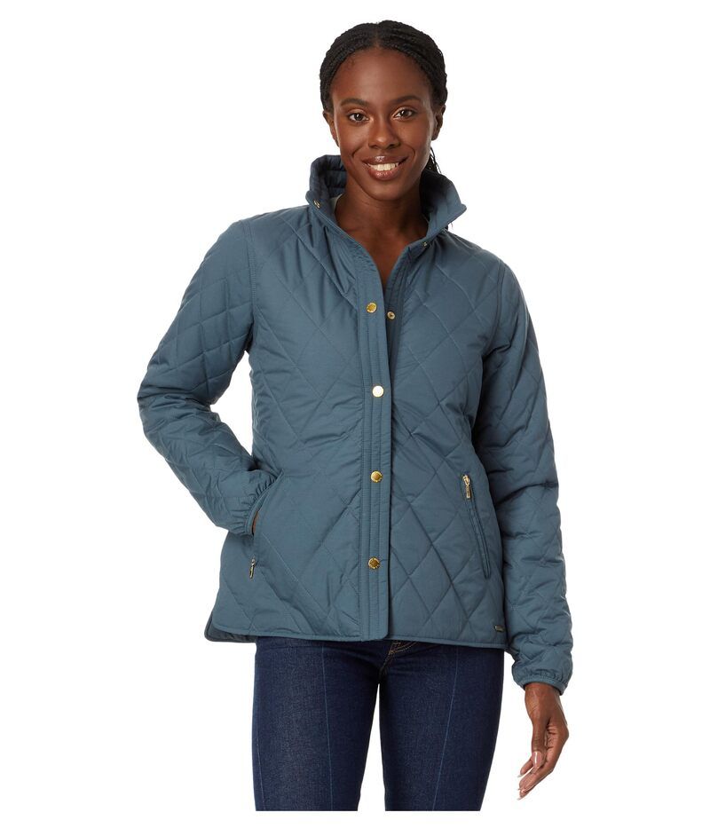 エルエルビーン レディース アウター コート キルティング ジャケット LLBean Cozy Quilted Jacket Rangeley Blue ブルー