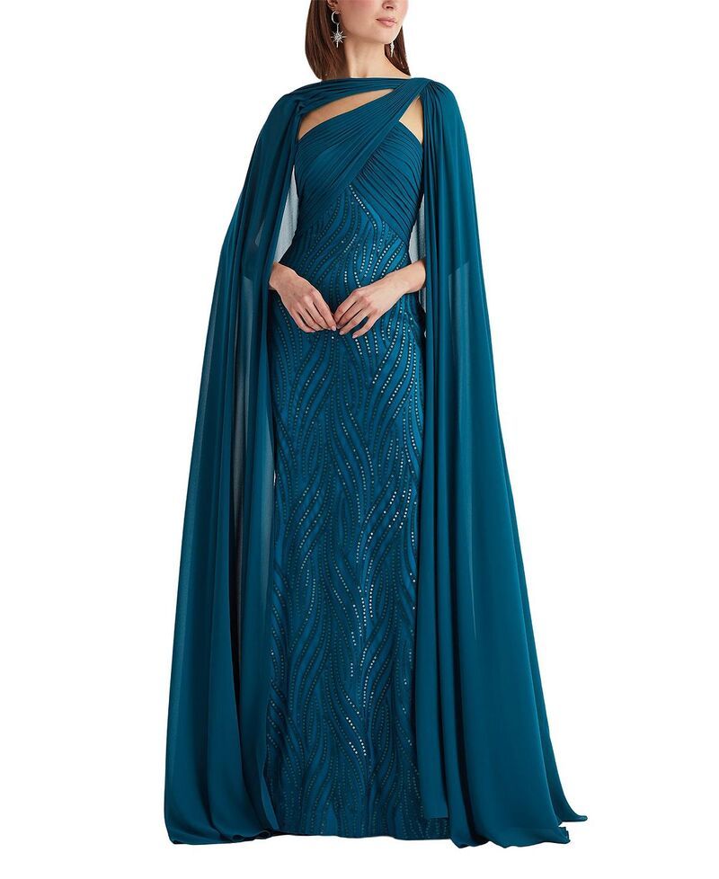 TADASHI SHOJI ケープタイプレースワンピース タダシショージ レディース トップス ワンピース ケープデザイン