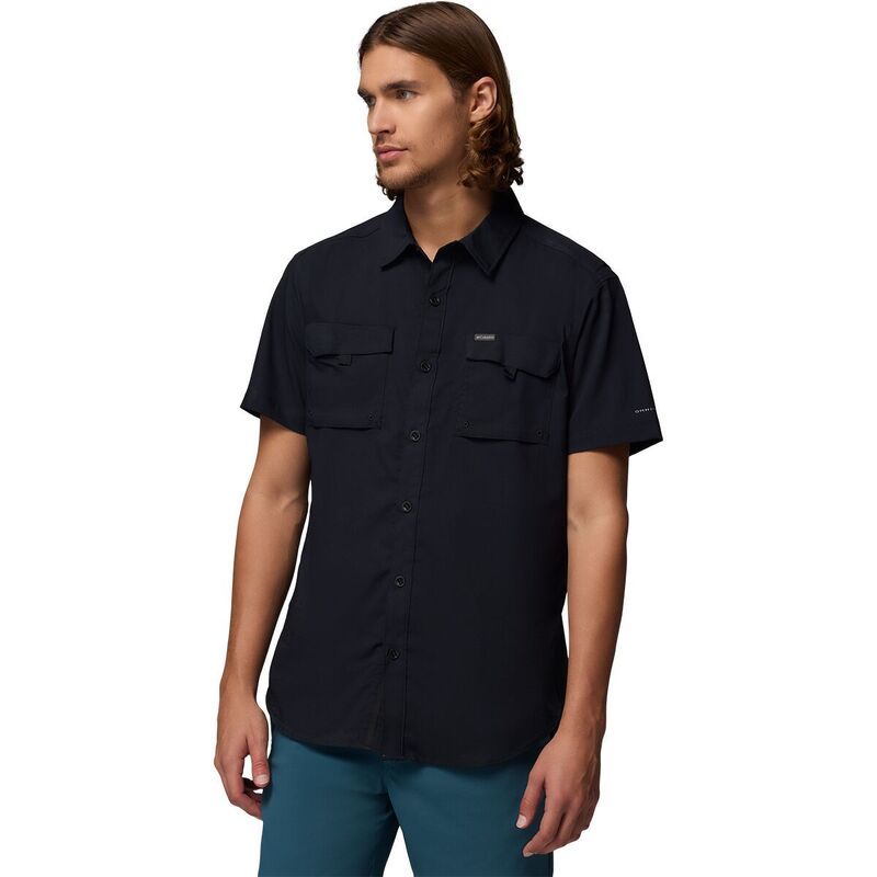 コロンビア メンズ トップス シャツ 半袖 Columbia Silveridge Utility II ShortSleeve Shirt Mens Black ブラック