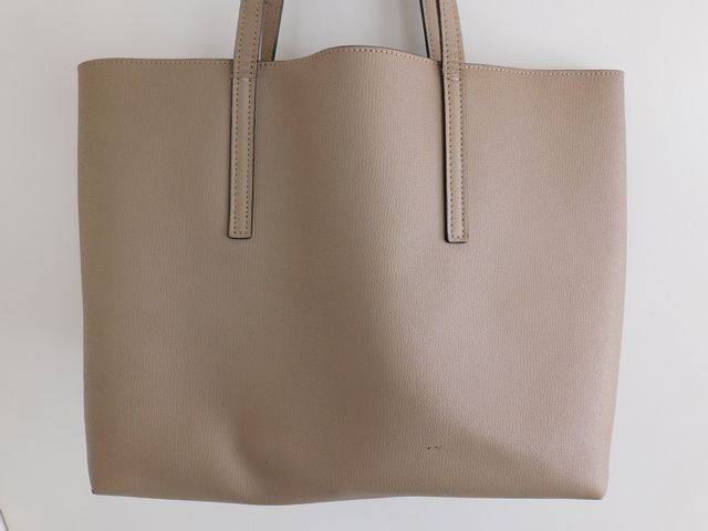 フェンディ FENDI □ エフイズ トートバッグ レザー グレージュ系
