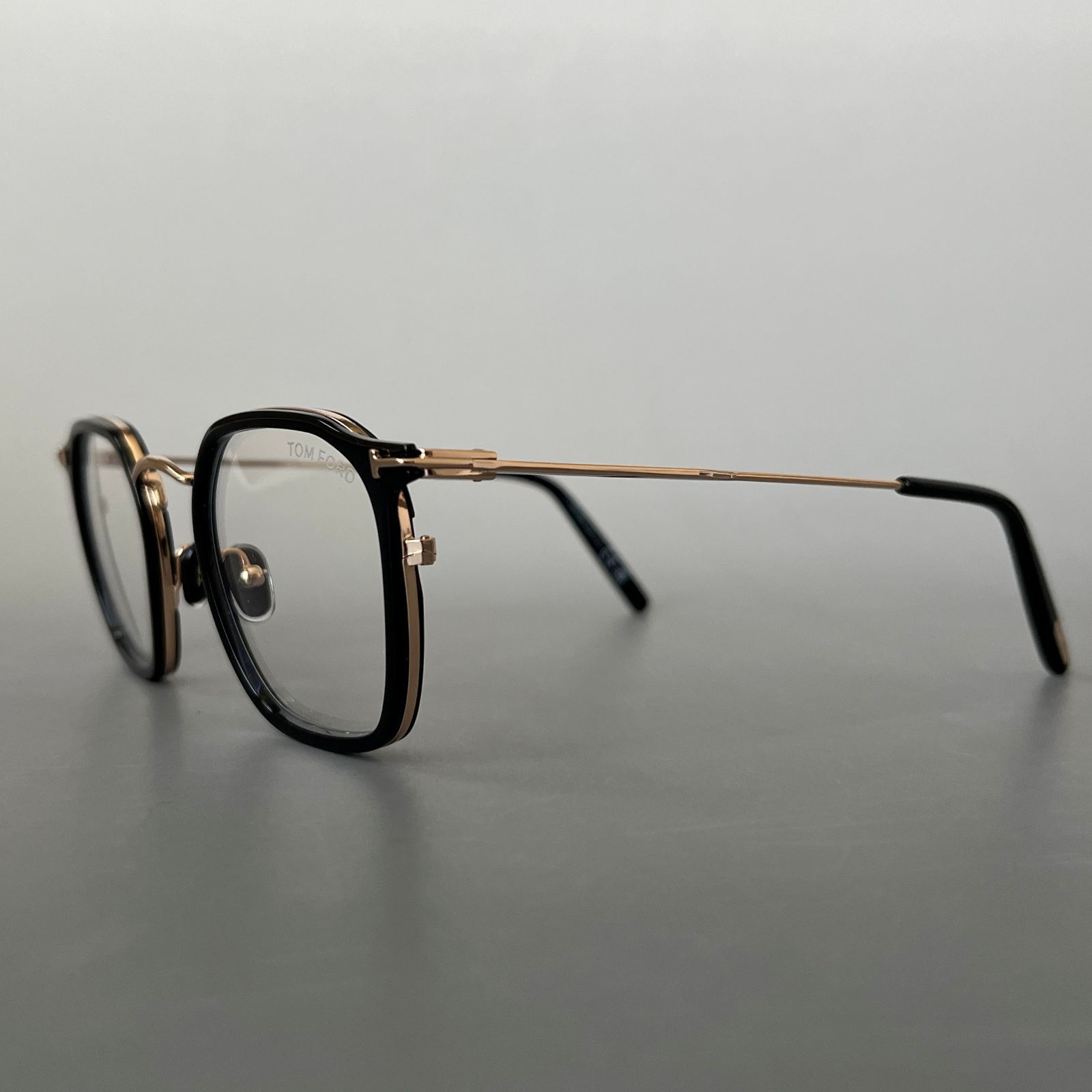トムフォード メガネ TOM FORD クラウンパント ブラック ゴールド 眼鏡