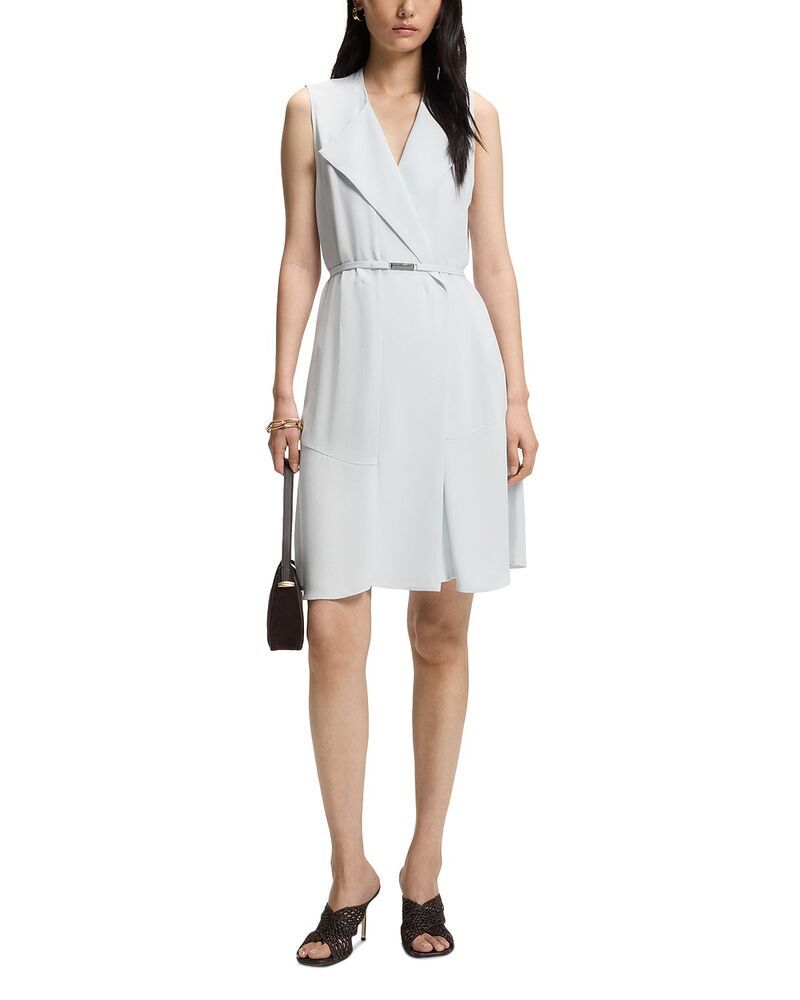 ボス レディース トップス ワンピース BOSS Dimosa Wrap Dress Pale Lagoon
