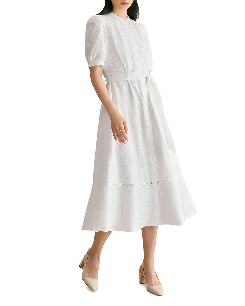 ホッブスロンドン レディース トップス ワンピース プチ HOBBS LONDON Petite Amani Dress White ホワイト 58,080円