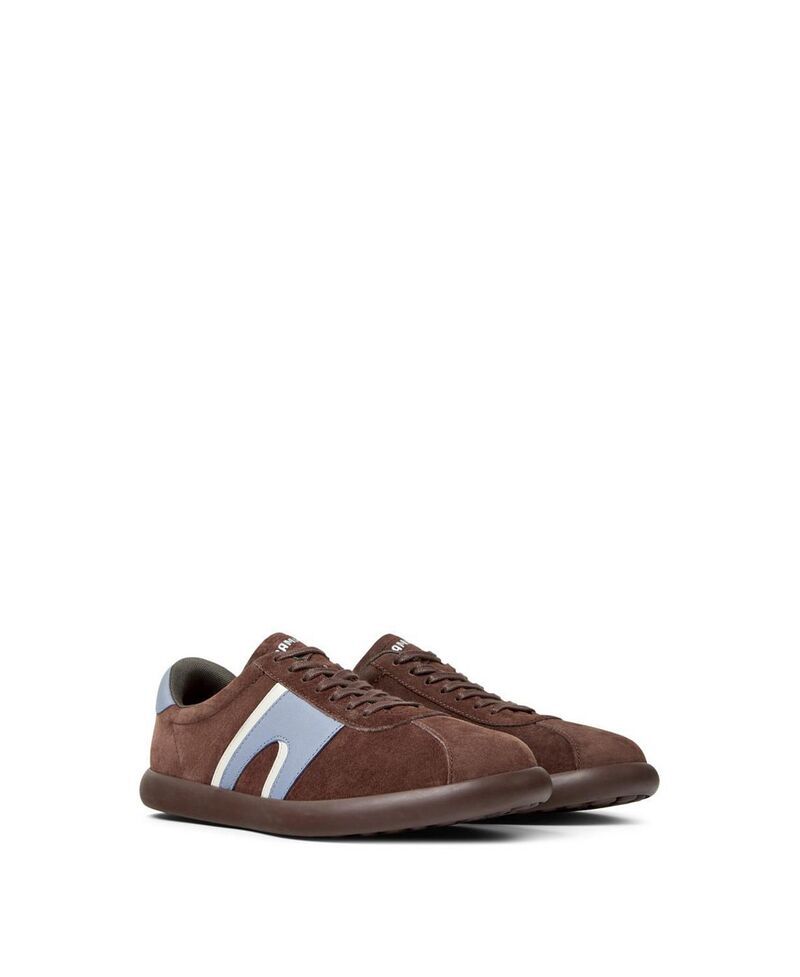 カンペール メンズ シューズ スニーカー レザー Camper Mens Pelotasoller Leather Sneakers Brown ブラウン