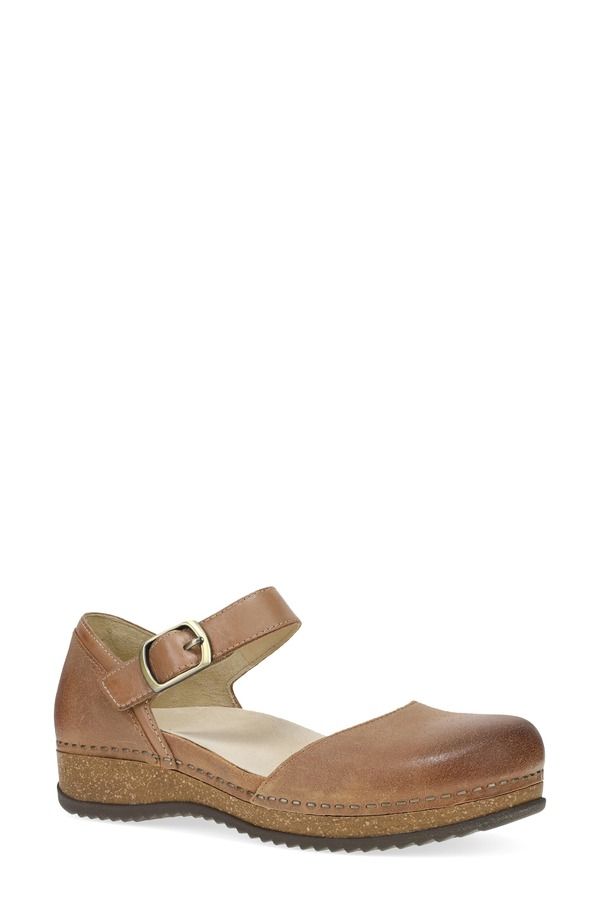 ダンスコ レディース シューズ サンダル プラットフォーム アンクル Dansko Mae Ankle Straplatform Clog Tan タン