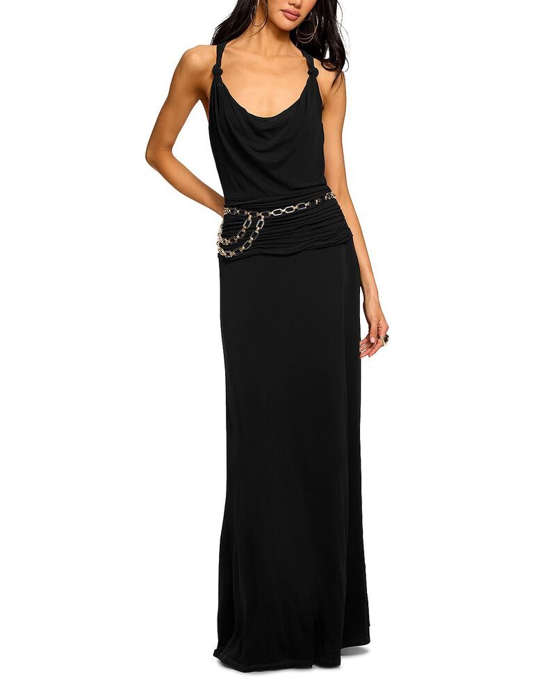 レイミー ブルック レディース トップス ワンピース Ramy Brook Mariah Racerback Gown Black ブラック
