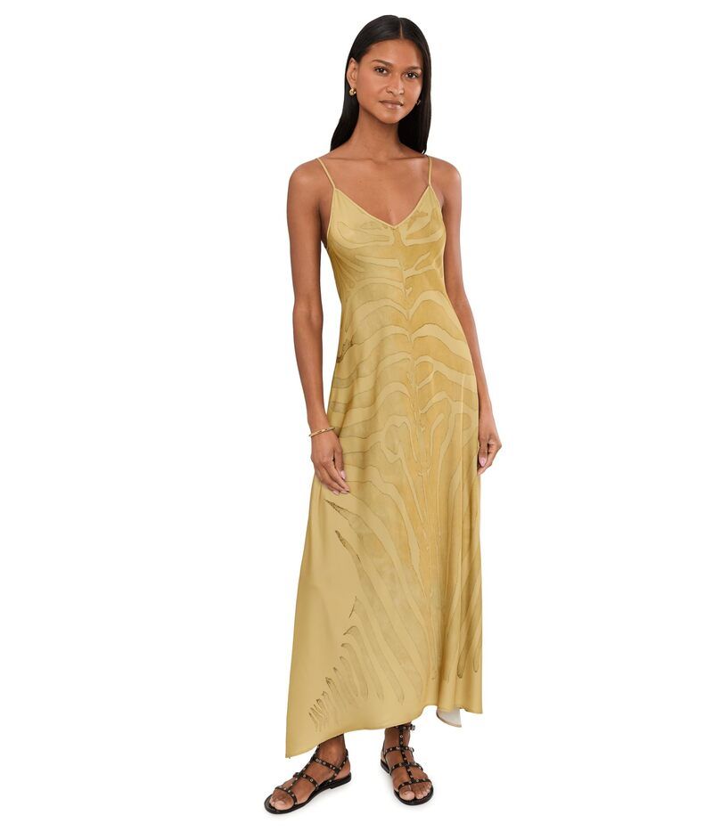 オールセインツ レディース トップス ワンピース Allsaints Leona Dress Zebra Sand Gold サンド 42,770円