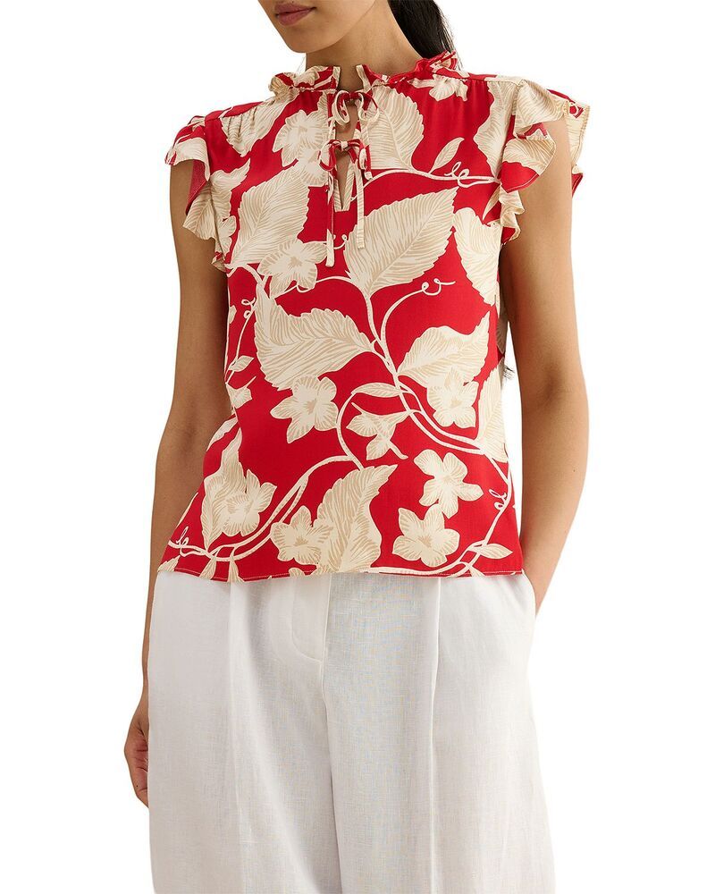 ホッブスロンドン レディース トップス シャツ ブラウス HOBBS LONDON Sadie Blouse Red Ivory アイボリー 32,370円
