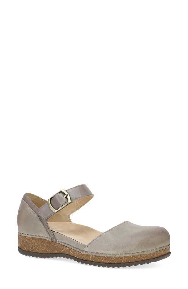 ダンスコ レディース シューズ サンダル プラットフォーム アンクル Dansko Mae Ankle Straplatform Clog Taupe Suede トープ