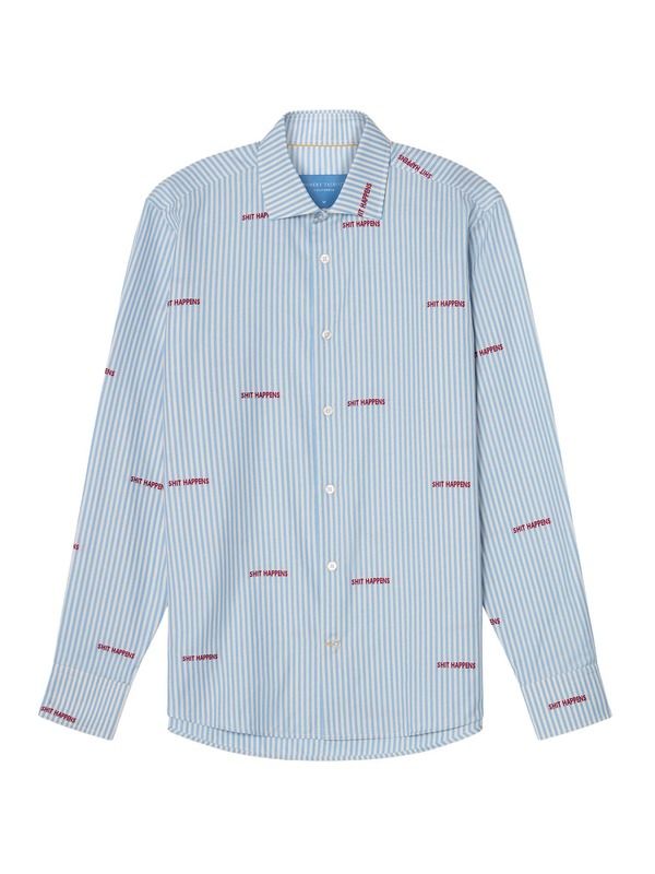 ロバート タルボット メンズ トップス シャツ Robertalbott Reynolds Novelty Bengal Twill Shirt Light Blue ブルー