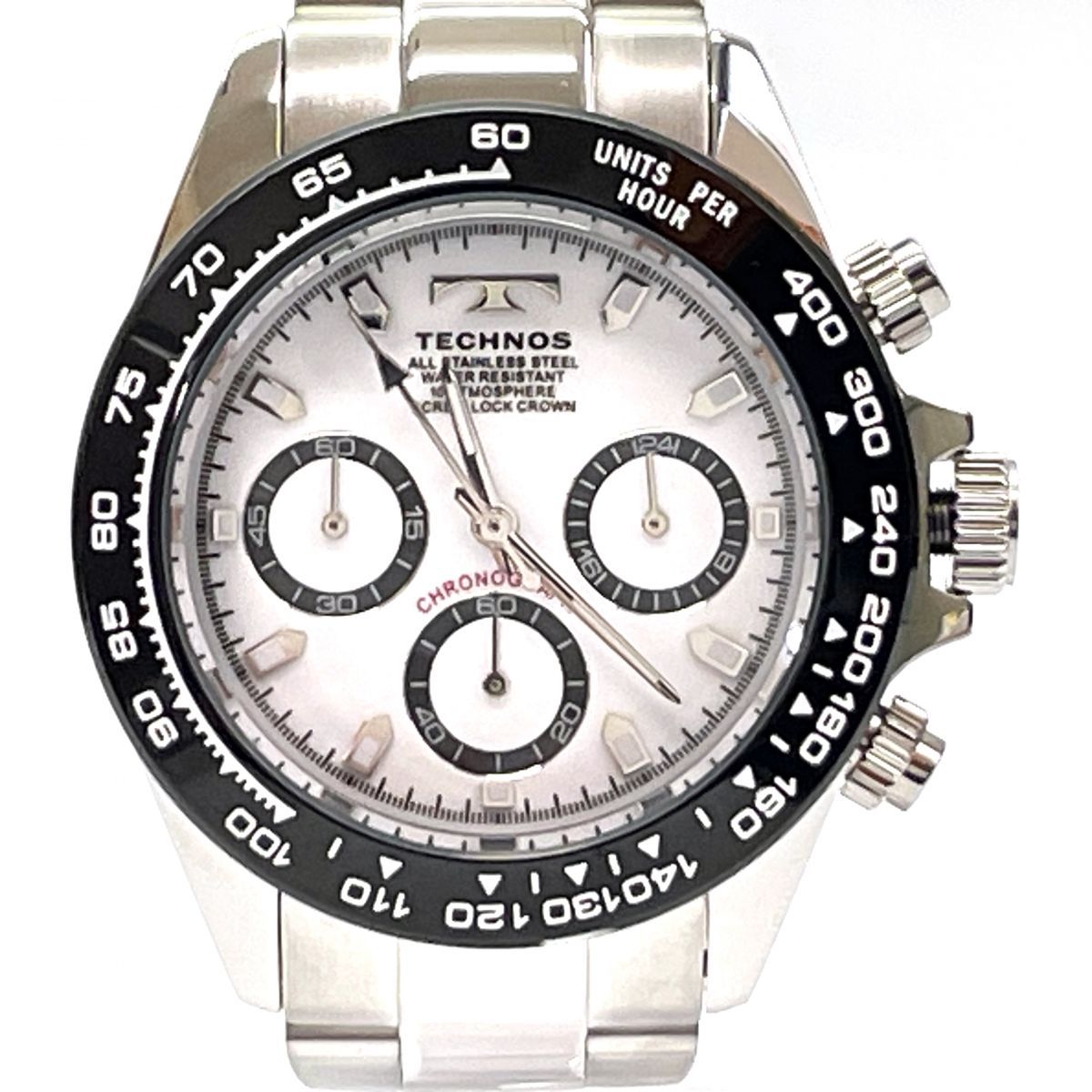 【新古品】 TECHNOS テクノス クロノグラフ クォーツ TSM411TW 腕時計 【津山店】