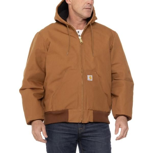カーハート メンズ アウター ジャケット・ブルゾン Carhartt 106673 Loose Fit Firm Duck Active FlannelLined Jacket Insulated F
