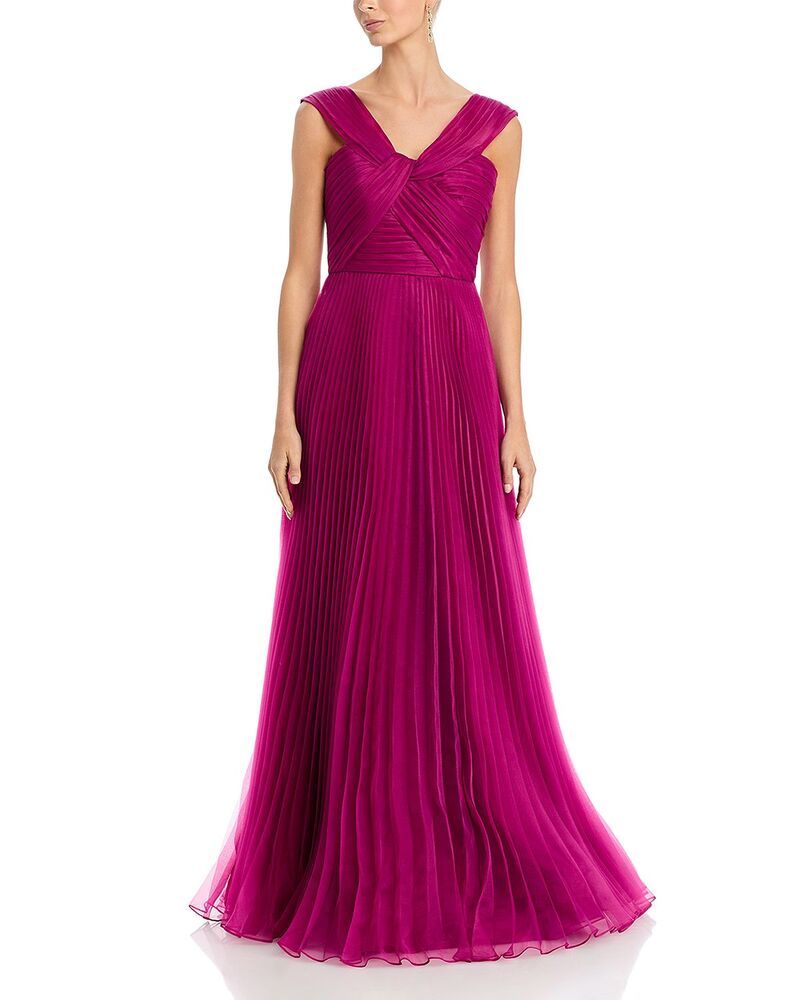 セイア レディース トップス ワンピース Theia Laurel Organza Gown Rosewood