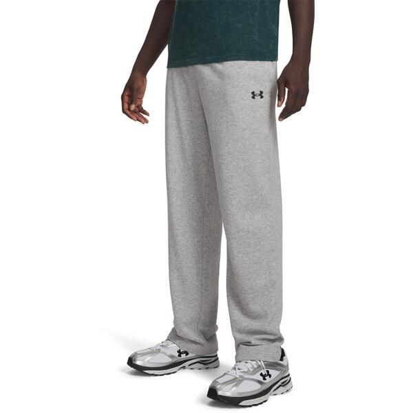 アンダーアーマー メンズ ボトムス カジュアルパンツ ジョガーパンツ フリース Under Armour Mens RivalW Pant Open Hem Fleece Joggers GreyBl