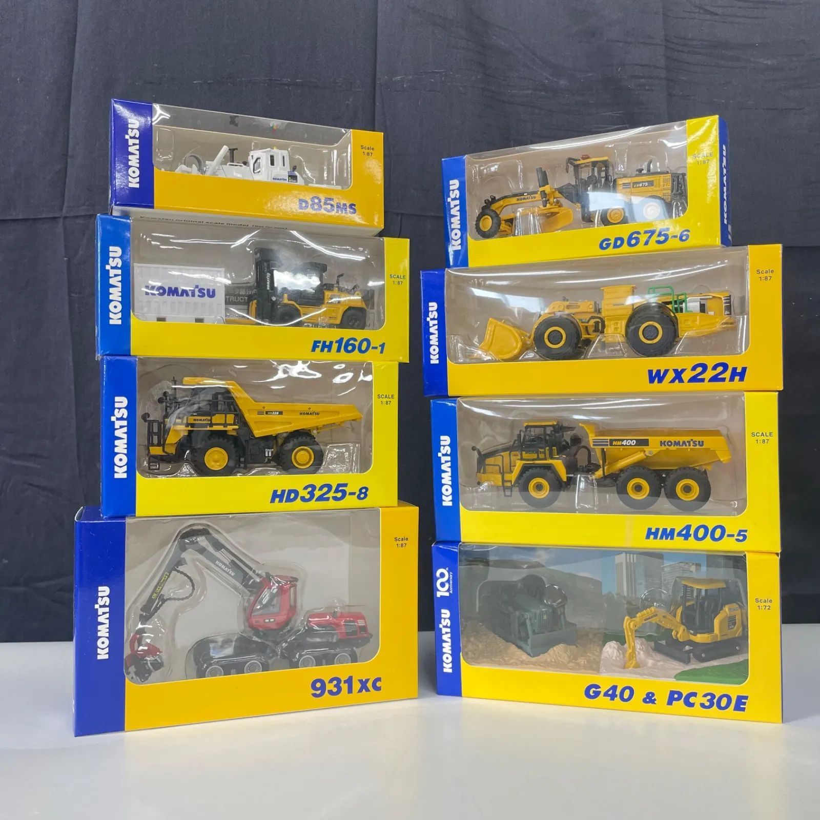 ○【値下げ交渉可能】非売品 KOMATSU コマツ オリジナルミニチュア8点
