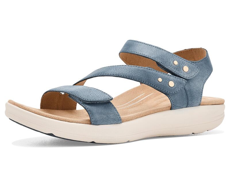 エイトレックス レディース シューズ サンダル プラットフォーム Aetrex Savannah Platform Sandals Hazy Blue ブルー