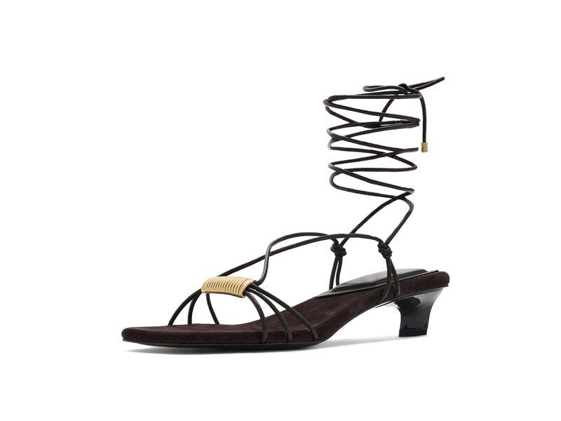 ラグアンドボーン レディース シューズ ヒール サンダル Rag Bone Liv Strappy Sandals Dark Chocolate チョコレート