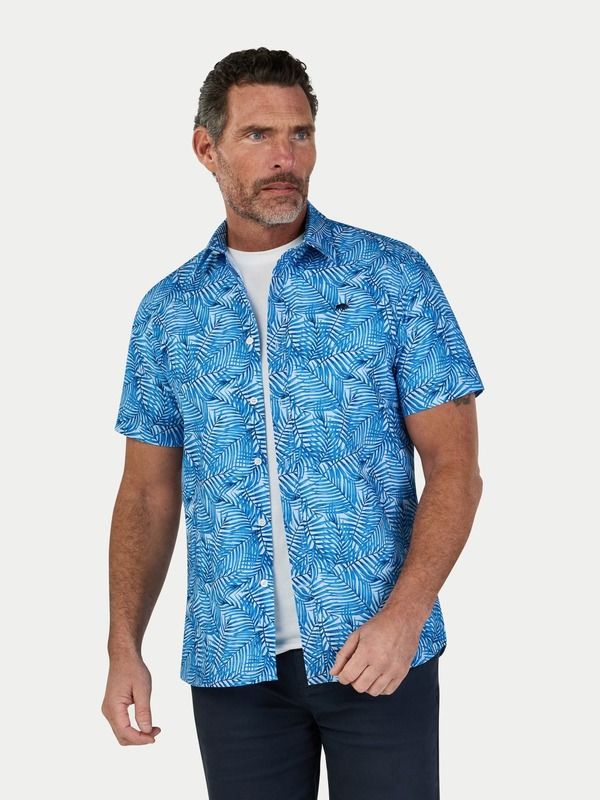 ライジングブル メンズ トップス シャツ リネン Raging Bull Bali Short Sleeve Linen Blend Shirt Sky Blue ブルー 22,960円
