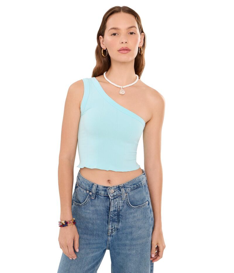 フリーピープル レディース トップス シャツ アシンメトリー Free People Soft Seamless Modal Asymmetrical Cami Spa Retreat