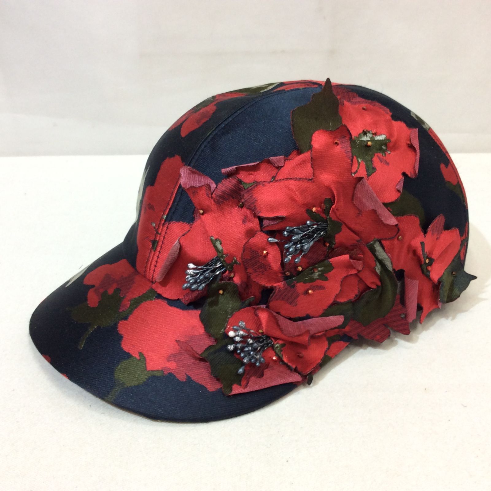 CA4LA カシラ キャップ 帽子 ネイビー 花柄 - メルカリ