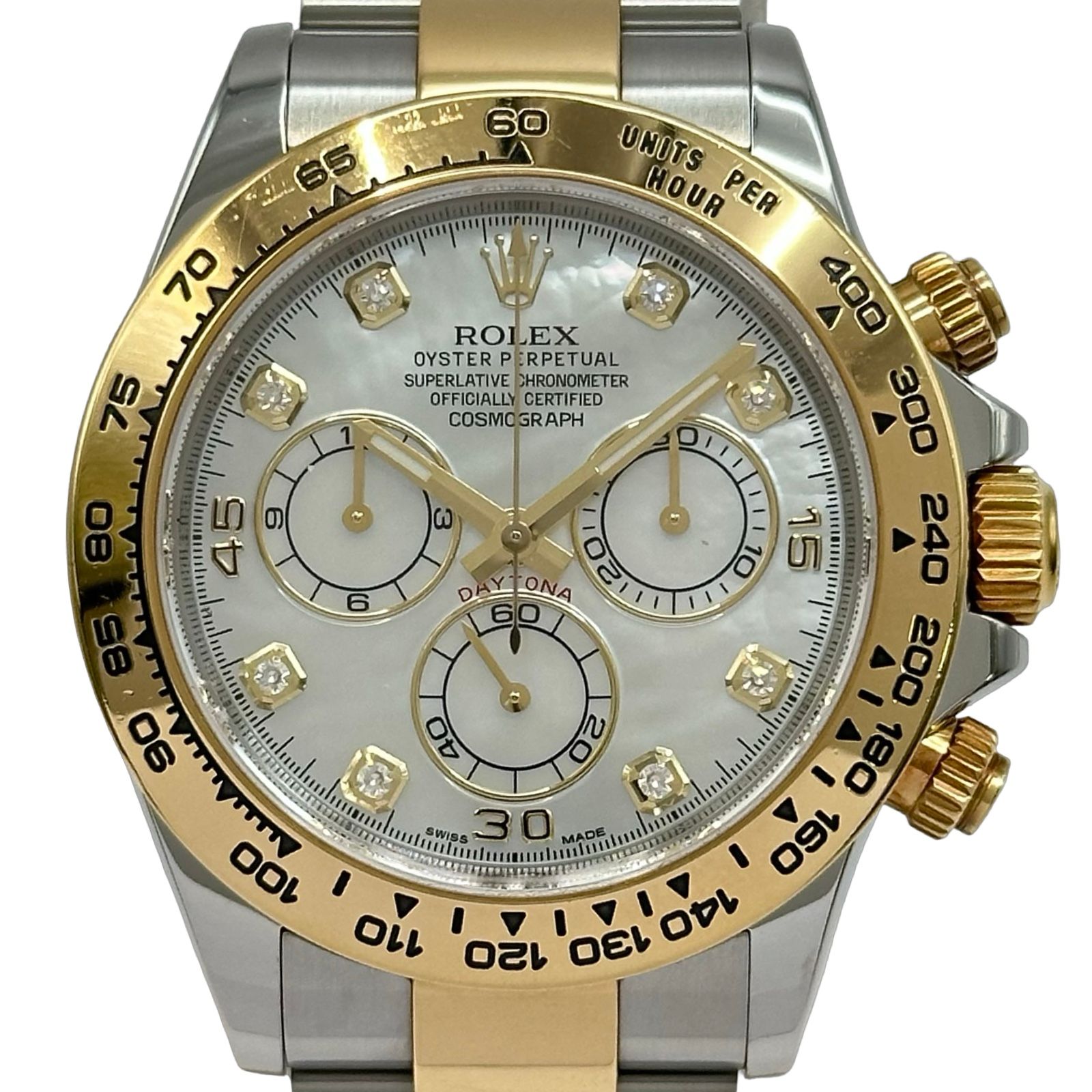 ロレックス ROLEX デイトナ 116503NG ホワイトシェル ゴールド/ステンレススチール 自動巻き メンズ 腕時計
