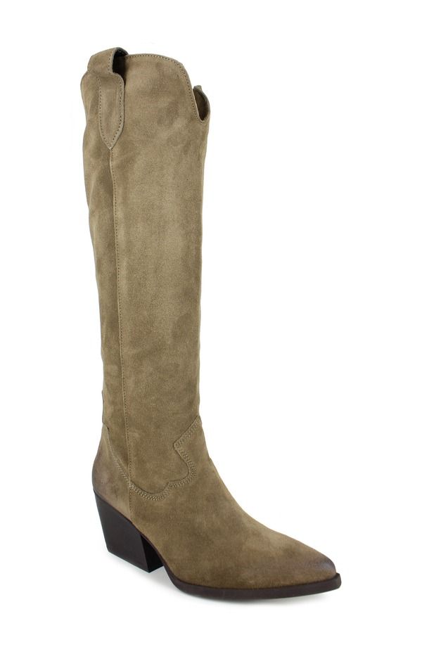 ジジ レディース シューズ ブーツ・レインブーツ ZIGI Valezka Knee High Boot Women TAUPE SUED トープ
