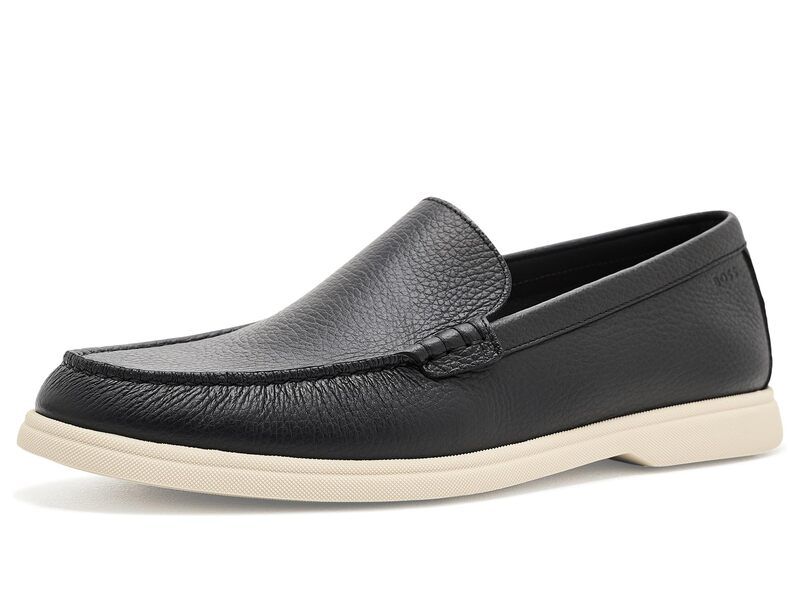 ボス メンズ シューズ スリッポン・ローファー Bossienne Moccasins Black ブラック