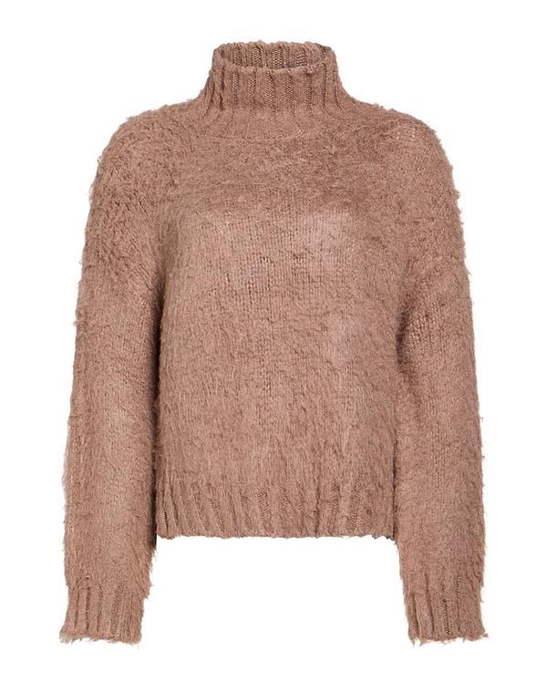 ロベルトコリーナ レディース アウター ニット・セータートルネック ROBERTO COLLINA Taupe トープ