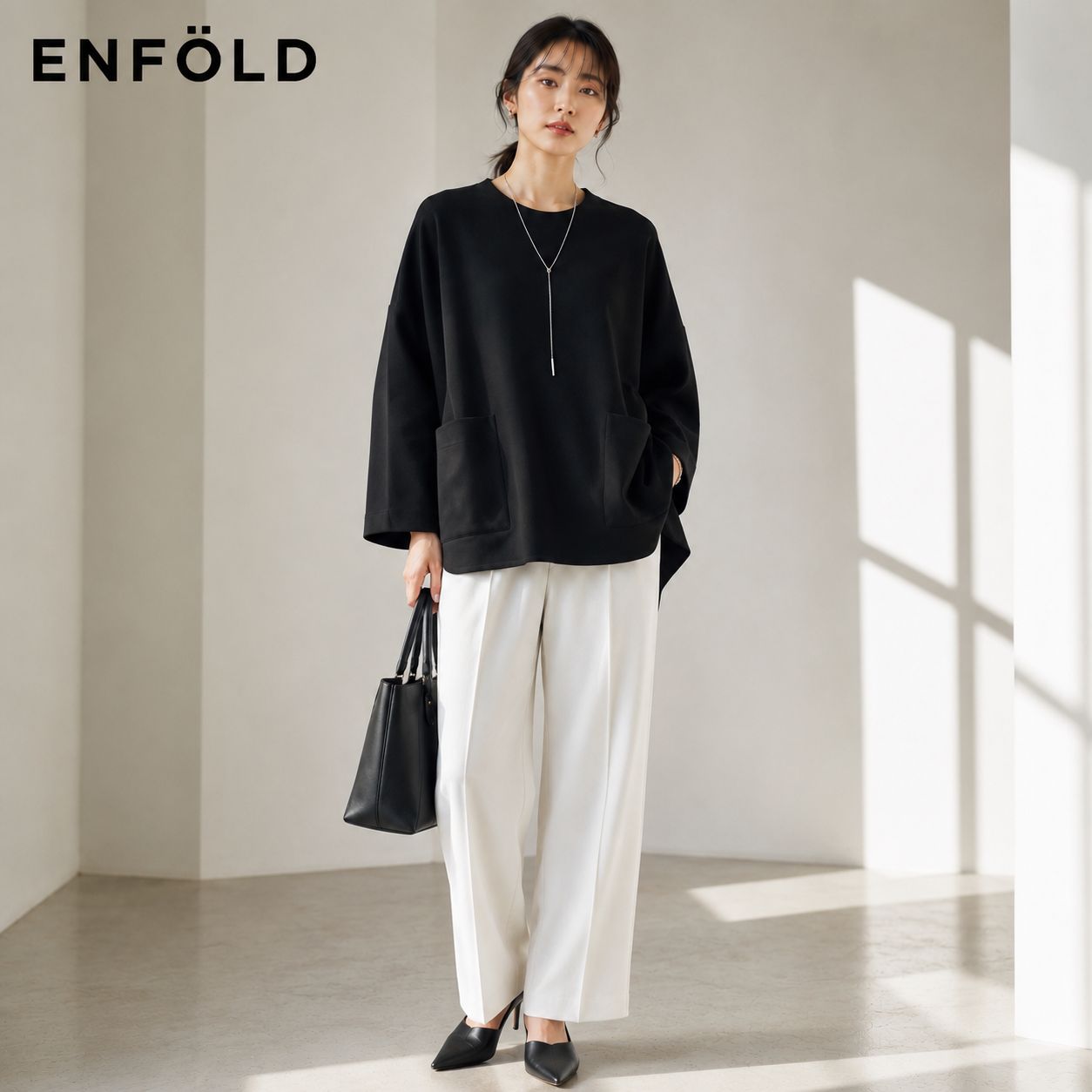 新品、未使用 / 前後差アシンメトリー】ENFOLD / エンフォルド ライト