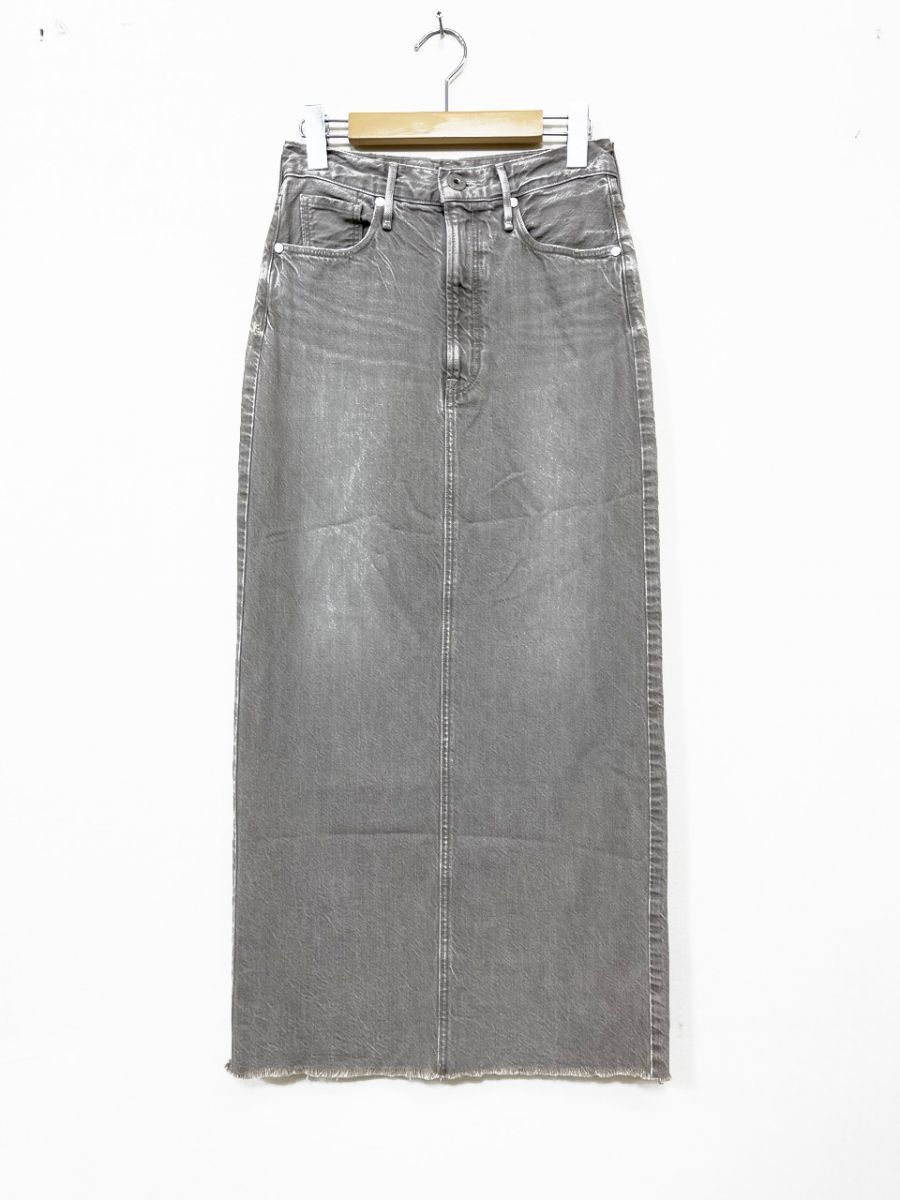 upper hights アッパーハイツ THE HELENA CUTOFF デニムスカート size23(S)/グレージュ ■■◎レディース