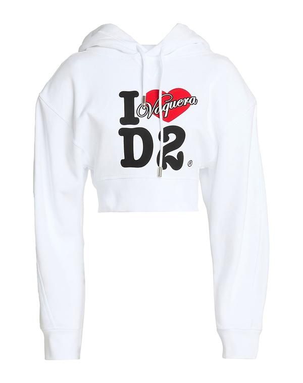 ディースクエアード レディース アウター パーカー・スウェット DSQUARED2 White ホワイト 57,640円