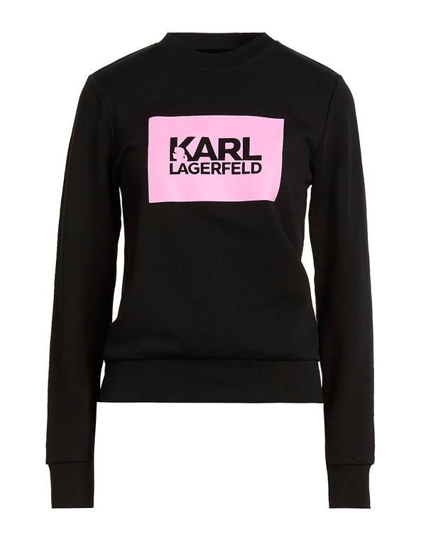 カール ラガーフェルド レディース アウター パーカー・スウェット KARLAGERFELD Black ブラック
