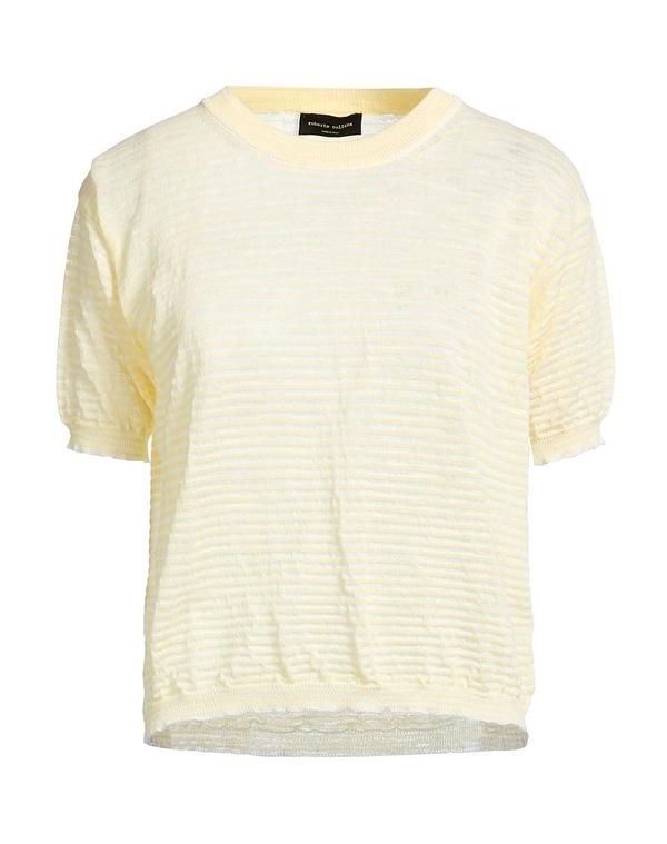 ロベルトコリーナ レディース トップス シャツ プルオーバー ROBERTO COLLINA Pastel Yellow イエロー