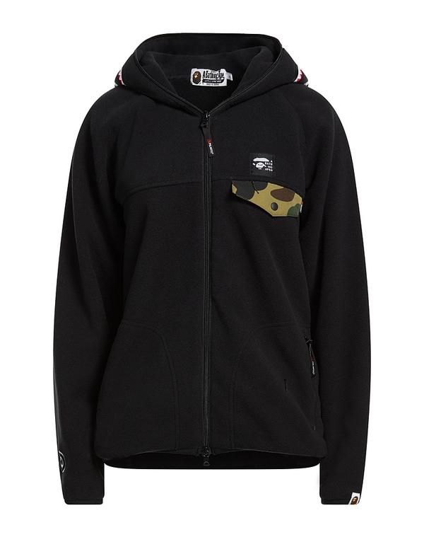 ア ベイシング エイプ レディース アウター パーカー・スウェット A BATHING APE Black ブラック