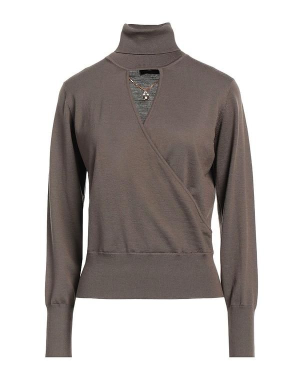 エリザベッタフランキ レディース アウター ニット・セータートルネック ELISABETTA FRANCHI Military Green グリーン 40,820円