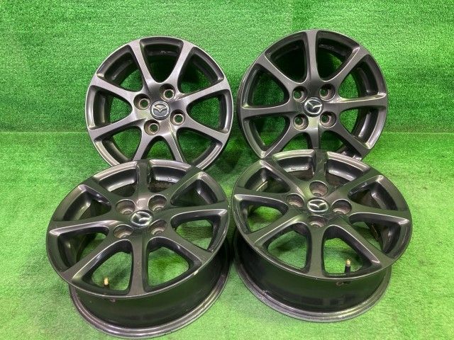マツダ MAZDA 純正 デミオ DEJFS ホイール アルミ クロ 14インチ 5.5J 4穴 4本 100 +40 9965M-65540