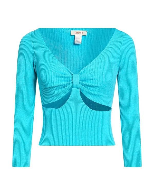 コンタット レディース トップス シャツ プルオーバー KONTATTO Turquoise Blue ブルー