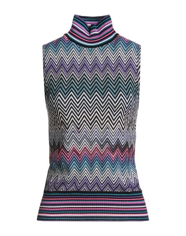 ミッソーニ レディース アウター ニット・セータートルネック MISSONI Azure Blue ブルー