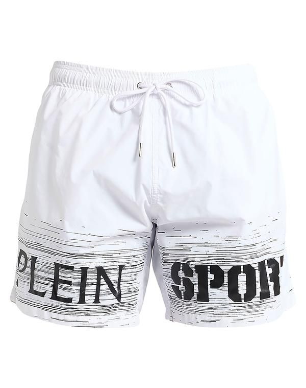 プレイン スポーツ メンズ 水着 ハーフパンツ・ショーツ PLEIN SPORT White ホワイト