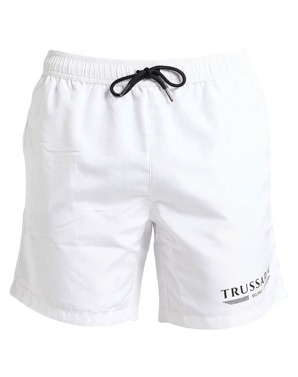 トラサルディ メンズ 水着 ハーフパンツ・ショーツ TRUSSARDI White ホワイト