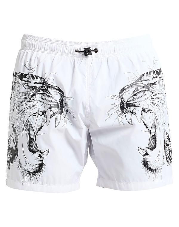 プレイン スポーツ メンズ 水着 ハーフパンツ・ショーツ PLEIN SPORT White ホワイト